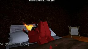 More animations with a rich demon girl in Roblox