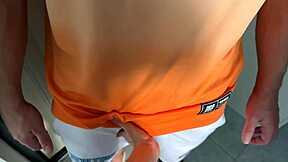 A slutty teen gets a rough liquid lunch from a neighbor