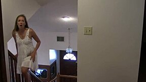 A hot scene of a housewife eating a pussy while being fucked