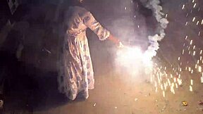 Married housewife’s deep throat skills on Diwali