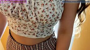 Young European couple’s kinky elevator ride in a skyscpassionr