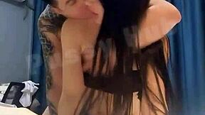 Muscular 14a boy's big cock cums on girlfriend's ass
