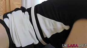 British MILF in high definition hardcore video is fingering herself
