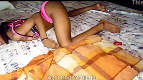 Interactive fingering session with skinny teen amateur