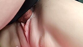 Double penetration with a hairless real doll fetish