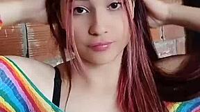 Big tits Colombian babe gets groped and fucked hard