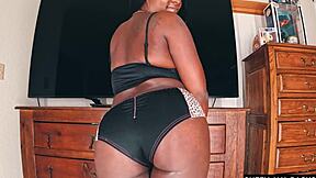 Ava, the lingerie model, is a black beauty with an amazing ass