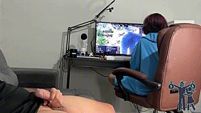 Amateur Brazilian femdom gets a good tit and cock worship