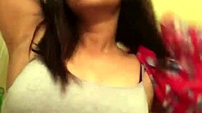 Desi Odisha girlfriend slips into sexy lingerie, teasing her friend with natural curves.