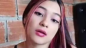 Big tits Colombian babe gets groped and fucked hard