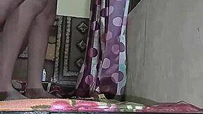 Beautiful wife seduces her friend’s cock near the window