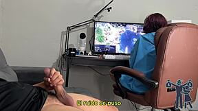 Amateur Brazilian femdom gets a good tit and cock worship