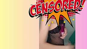 Redhead's solo striptease on sheer lingerie and skin
