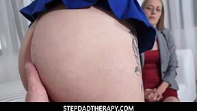 Stepdadtherapy: taboo threesome with sexy pornstar Scarlett Mae