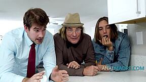Rebel Rhyder and Analmadre's hardcore gang bang with an unusual partner