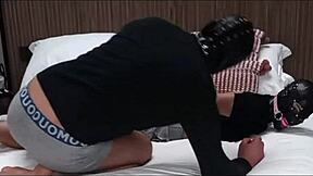 Big tits blonde gets bound and gagged for sex