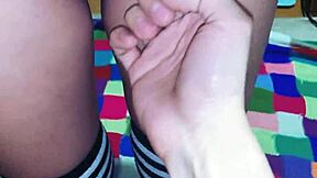 Miniskirt wearing student gets punished in this POV fetish video