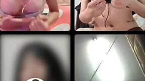 Small-framed Asian girl’s solo play on Instagram live