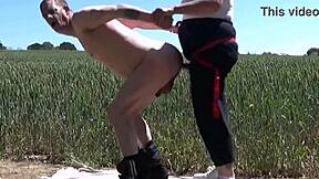 Girl fucks guy in different locations and positions outdoor