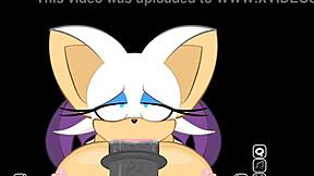 Rouge interrupts Shadow for an extra secret big cock scene