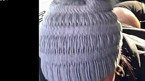 Black cock lover gets ass worship and ball licking from a hot ebony snowboarder