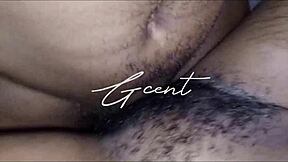 Close Up Hairy Pussy in Sweet Missionary Action. Wet and Wild Orgasm!
