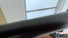 Damn, last steamy shower fuck with my hot Latina stepsis!