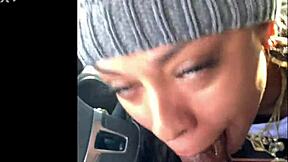 Black cock lover gets ass worship and ball licking from a hot ebony snowboarder