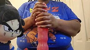 Beautiful BBW enjoys big black cock in this porn video