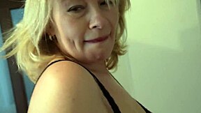 Beautiful housewife enjoys a hot kitchen affair with a stranger