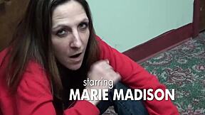 Marie Madison in slut training with Jade Houston in a rough lesbian scene