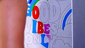A thick and hot girl likes to play with her favorite dildo and even squirts while doing so