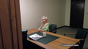 Hardcore office action with a hot MILF housewife