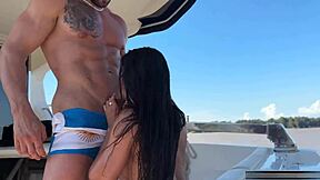 Steamy high seas action with the sexiest Brazilian beauty, Gih Ribeiro