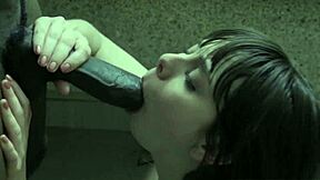 A beautiful woman enjoys riding her friend’s big black dick