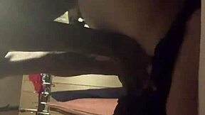 Interracial couple enjoys rough sex in missionary position