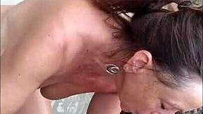 Close up POV of hotwife Candi Annie sucking and milking