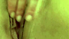 Slutty blonde gets hot and horny and masturbates to orgasm