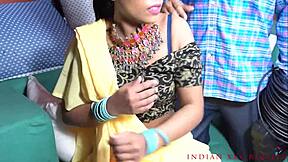 Dirty talk with a hot milf in law while having a quickie in Hindi
