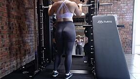 Muscular husband catches cheating wife in steamy gym affair