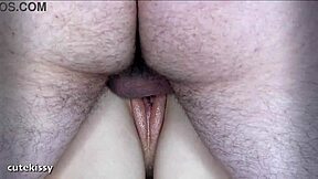 Hot pussy action with amazing creampie finish