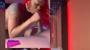 Black beauties suck and lick big cocks and get facial