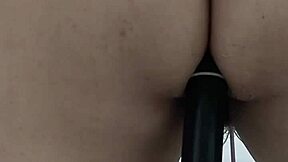 The guy's dick is sucked by a cute girl in POV style
