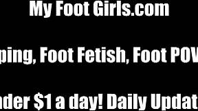 Sadie and Bell in greaet toe sucking action