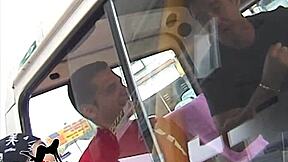 The actors convinced the nice salesgirl to film a porn video