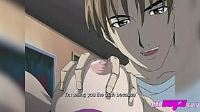 A hot woman dominates her stepson and teaches him to obey