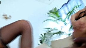 Kreme playing with pussy on the patio scene 1547