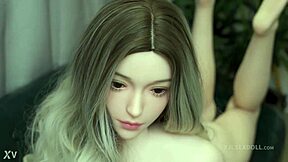 The hottest blonde sex doll with a juicy ass