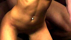 Foxy idol savored cum on her face for a long time