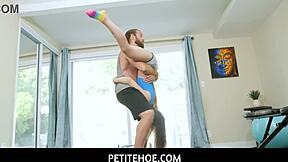 Petitehoe - Lily Glee Can't Resist Huge Cock of Fitness Instructor
